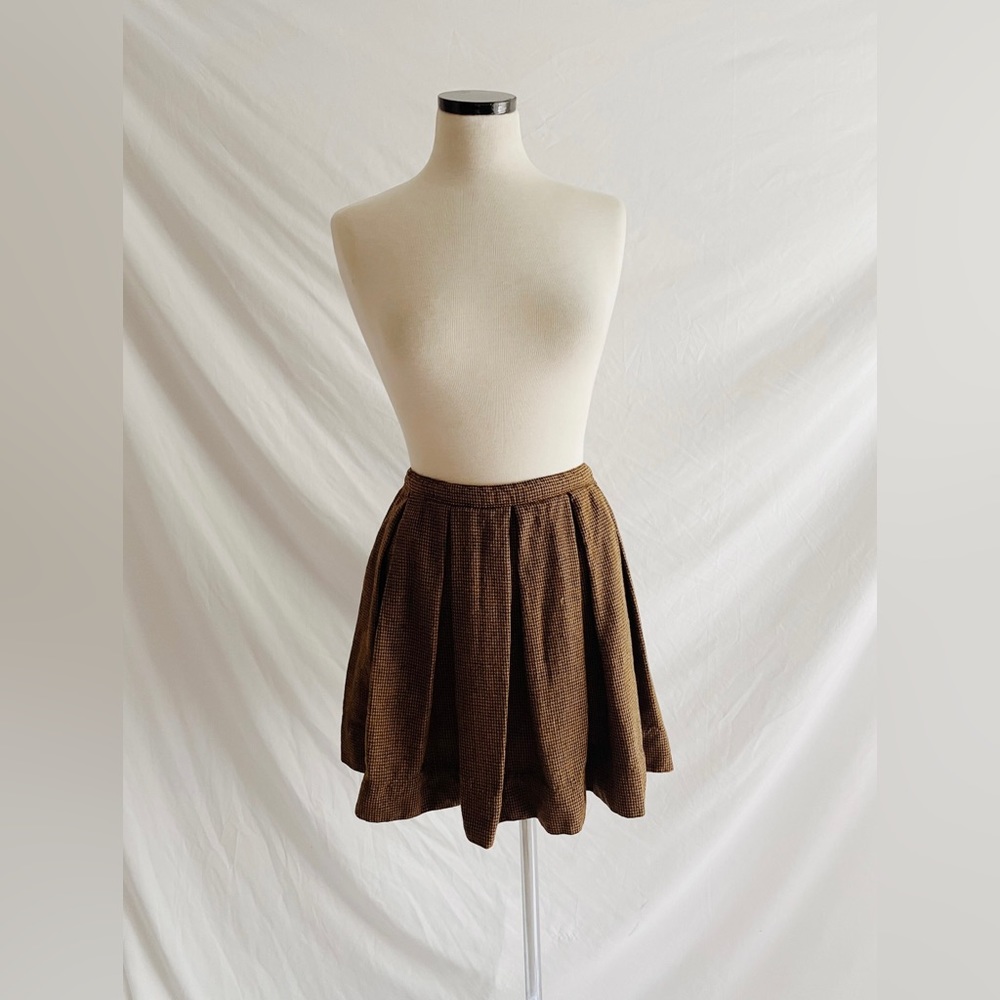 Vintage Handmade Mini Houndstooth Skirt